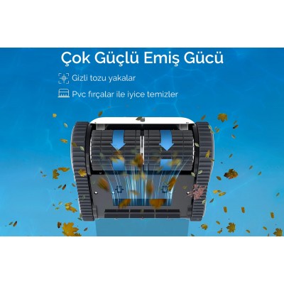 Goodrob Pro Kablosuz Havuz Temizlik Robotu (Zemin + Duvar)