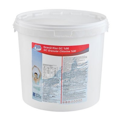 %90'lık Toz Klor 10 Kg Deep Blue