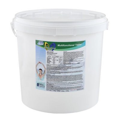 3'ü 1 Arada Tablet (Klor + Yosun Önleyici + Parlatıcı) 25 Kg Deep Blue