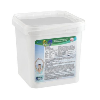 3'ü 1 Arada Tablet (Klor + Yosun Önleyici + Parlatıcı) 5 Kg Deep Blue