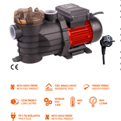 Trione Storm 0.75 HP Havuz Pompası