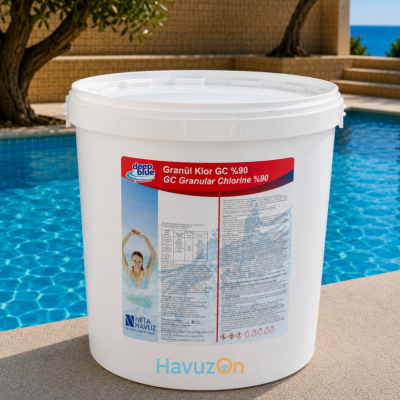 %90'lık Toz Klor 10 Kg Deep Blue